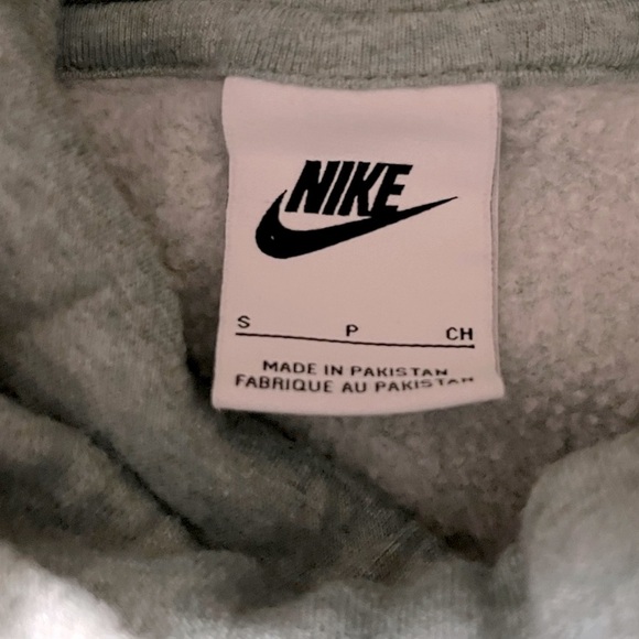 Nike Cowl Neck Pullover Green Logo Hoodie Oversized Sweatshirt - Picture 6 of 7